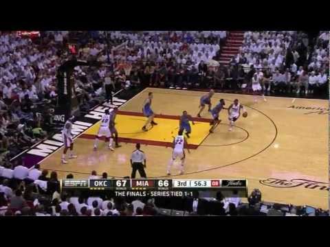 Dwyane Wade 25 points vs Oklahoma City Thunder full highlights GM3 NBA FINALS 2012.06.17 HD