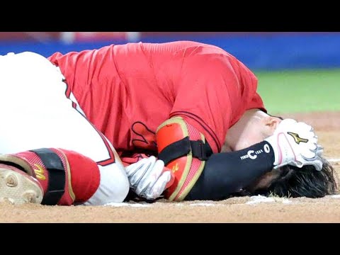【広島に衝撃】勝田成が頭部死球で担架退場…球場騒然「大丈夫なのか」163cmルーキーを襲った突然のアクシデント