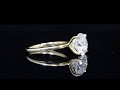 Thin Solitaire Diamond Engagement Ring