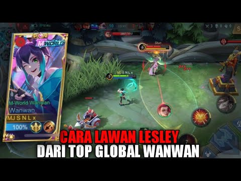 TOP GLOBAL WANWAN VS LESLEY MOBILE LEGENDS #mlbb #wanwan #topglobalwanwan
