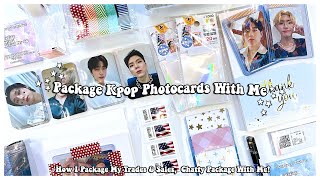 Package Kpop Photocards With Me ✰ How I Package Trades & Sales!