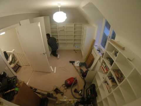 Walk-in wardrobe time lapse