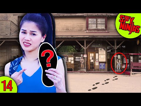 FOUND PROJECT ZORGO FOOTPRINTS in Old Abandoned Ghost Town - Spy Ninjas #14