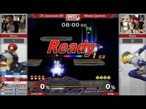 CFL Smackdown 134 Melee - gahtzu (Falcon) vs Krudo (Sheik) - Winners Quarters