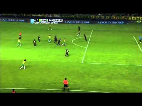 Sand tuvo la primera. Aldosivi 0 - Banfield 0. Final Liguilla Pre Sudamericana 2015. FPT