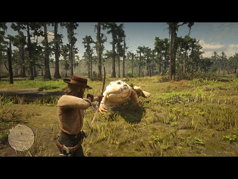 RDR2 - Arthur stylishly kills the Legendary Bull Gator
