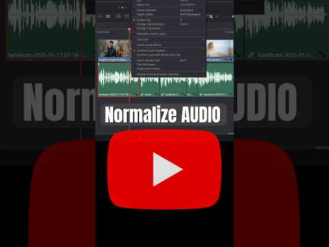 Perfectly Normalize AUDIO for YouTube! - DaVinci Resolve