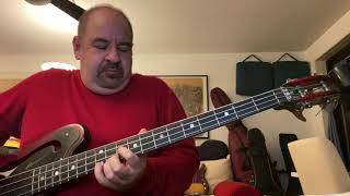 Video thumbnail for Marco Panascia: "Bye Bye Blackbird", on 1966 Ampeg AEB-1 electric bass by marcopanascia