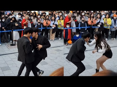 강신화(Kang Shinhwa)&김효진(Kim Hyojin)&카가와유(Yu  Kagawa)/ FEVER[편집본] - 박진영(J.Y.PARK) 홍대버스킹