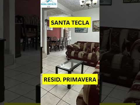 ¡OJO¡ CASA EN VENTA EN SANTA TECLA EL SALVADOR #ventacasa #elsalvador #lalibertad #santatecla #casa