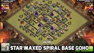 3 Star Maxed Spiral Base, GoHo, Clash of clans clan war
