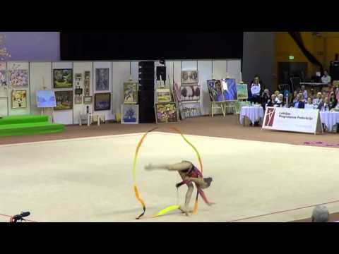 Final - Ribbon / Elina Valieva.ribbon.(GEO) / Baltic Hoop 2016 / Rhythmic gymnastics