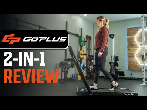 Goplus 2 in 1 Folding Treadmill, 2.25HP Superfit Under Desk Electric Treadmill, Installation-Free with Remote Control, APP Control and LED Display, Walking Jogging for Home Office video review thumbnail