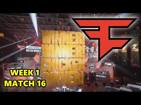 FAZE CLAN ubah, Gustav, FuzzFace & Aitzy - WEEKLY SURVIVAL! - PGI.S - MATCH 16 - PUBG