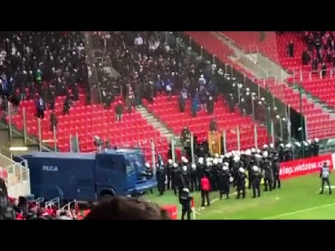 Przerwany mecz Widzew Łódź - GKS Tychy | 03.04.2022