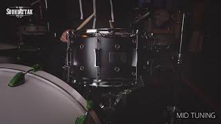 Video thumbnail for Pork Pie Little Squealer 13x7'' Vented Snare Drum - Flat Black Lacquer by Peter Lewis