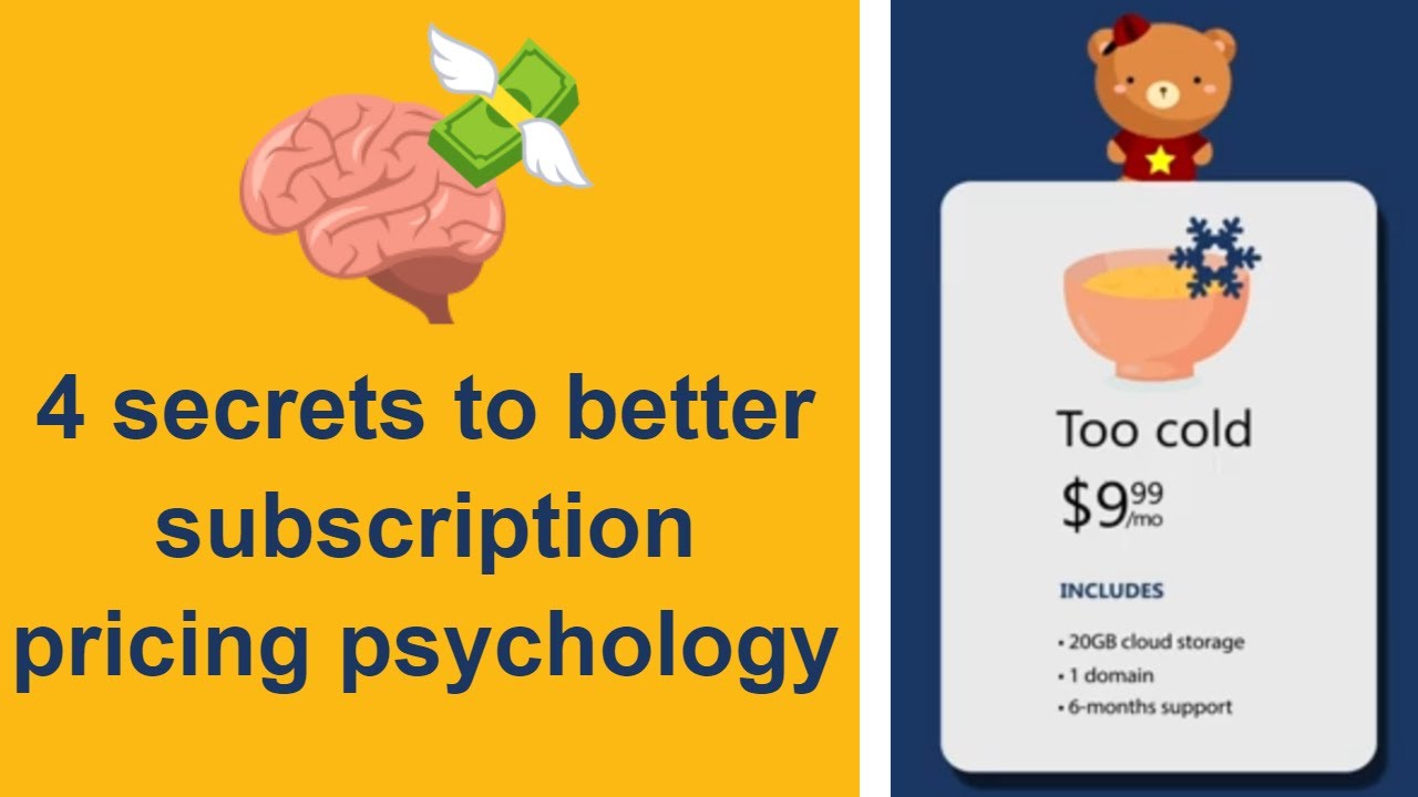 4 secrets to better subscription pricing psychology
