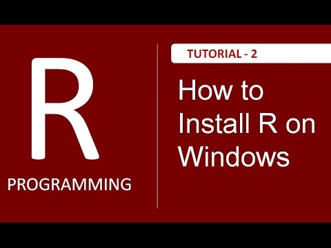How to install R on Windows Operating System