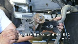 Removing 2004 Sprinter water pump (DIY)