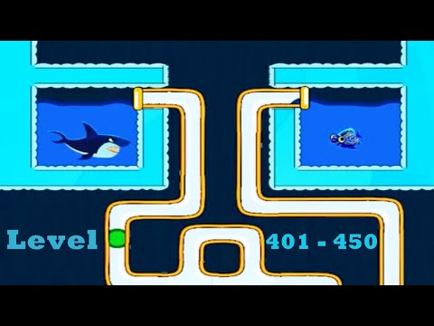 Save the Fish Pin HD - Pull the pin Level 401 - 450 | walkthrough | mini game | ads | puzzle