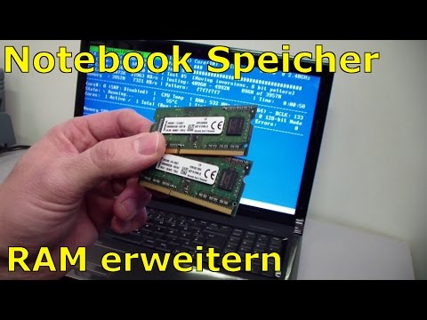 DELL Notebook RAM Speicher aufrüsten - erweitern