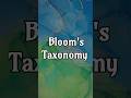 Bloom S Taxonomy Bloom Taxonomy Education Viralshorts Youtubeshorts Shortsfeed Shorts