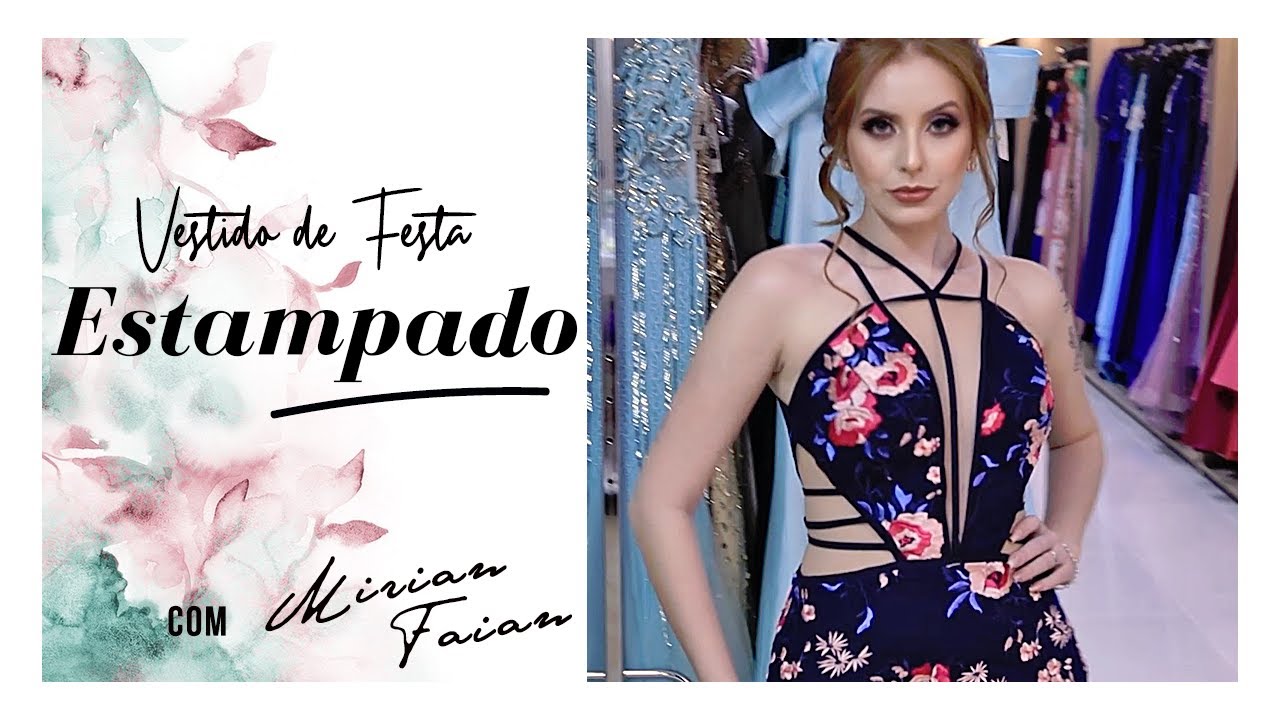Vestido de Festa Estampado - [Os mais lindos vestidos estampados para casamento e festas]