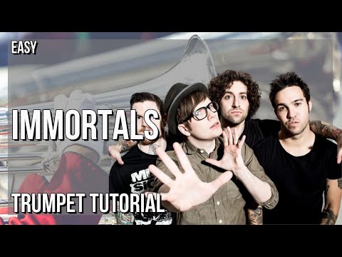 SUPER EASY: How to play Immortals  by Fall Out Boy on Trumpet (Tutorial)