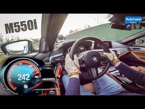 2018 BMW M550i (462hp) - 0-255 km/h LAUNCH CONTROL (60FPS)