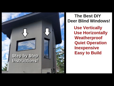 Deer Hunting Box Blind Window Build The Diy Solution