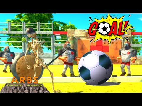 SOCCER! SKELETON TEAM VS WOLVERILLA TEAM!   ARBS