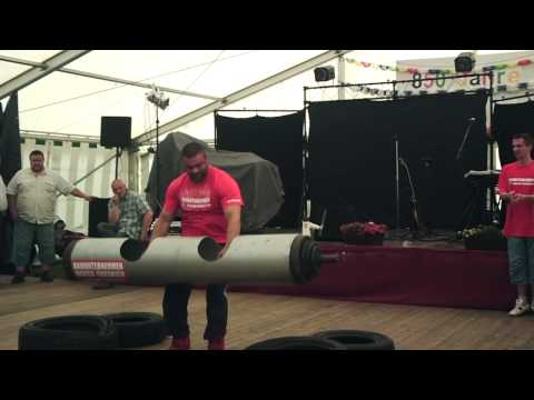 Rami Mansour Altmark cup 2010 Strongman  Mein Rekord Baumstamm 135Kg اقوى رجل