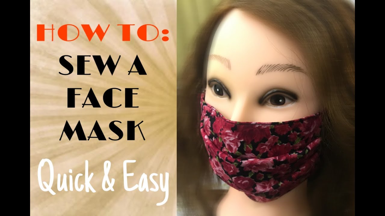 DIY FACE MASK WITH ELASTIC IN 10 MINUTES | BEST AND EASY ...