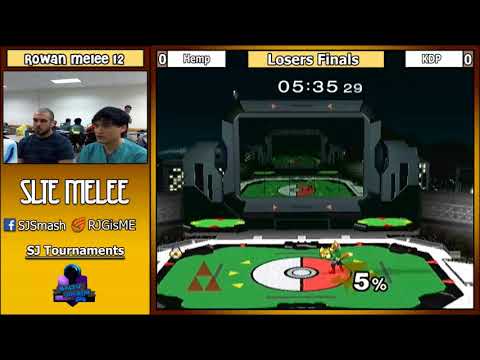 Rowan SSBM 12: Hemp (Fox) Vs. KDP (Sheik) - Losers Finals