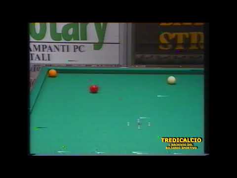 PIZZI vs G. CAVAZZANA 3^PROVA CAMPIONATO ITALIANO BILIARDO MASTER  1995 SORRENTO