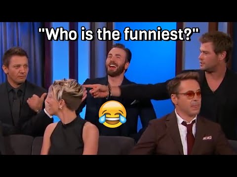 Marvel Cast being the funniest cast alive for 14 minutes straight