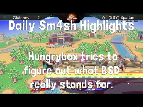 Daily Sm4sh Highlights: Hungrybox tries to figure out what BSD really stands for.