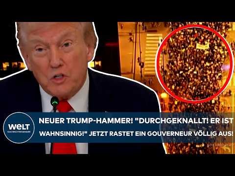 USA: Neuer Trump-Hammer! "Durchgeknallt! Er ist wahnsinnig!" Jetzt rastet ein Gouverneur völlig aus!