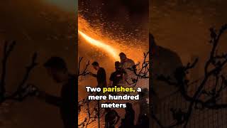 Experience the Heart-Pounding Rocket War in Greece #shorts #rocketwars #greece #vrontados