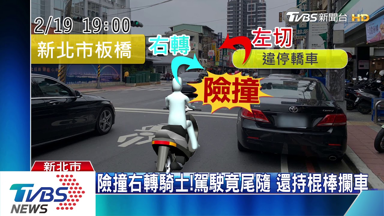 停下!遭鄰居當街攔車 騎士怕惹事不提告