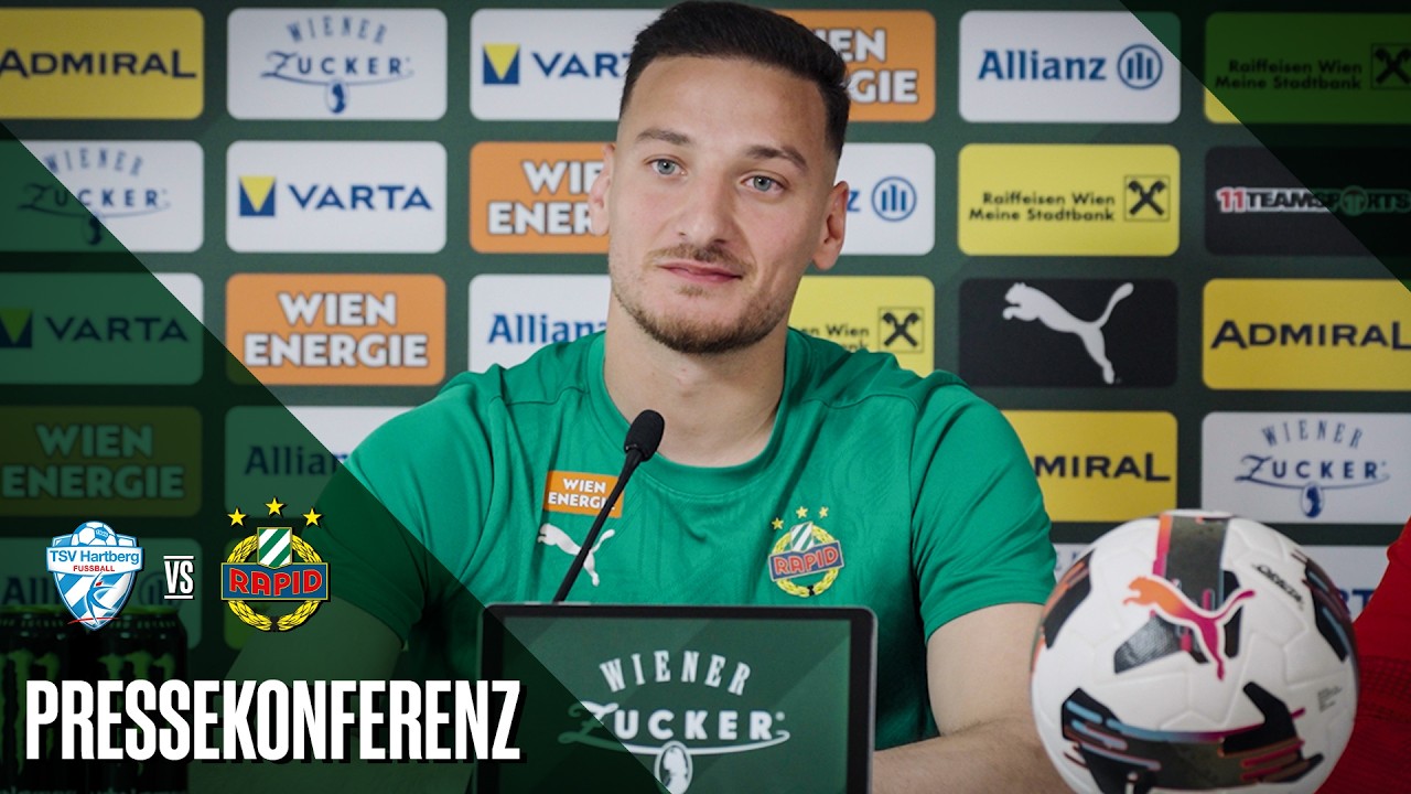 Pressekonferenz vor dem Spiel gegen den TSV Hartberg