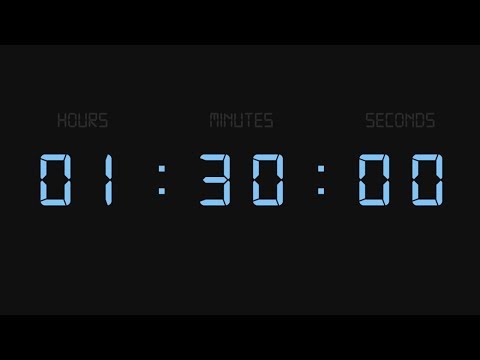 1 Hour 30 minute Clock | Timer & Alarm