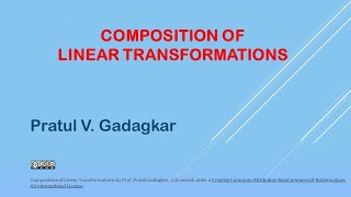 Composition of Linear Transformations