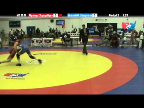 60 KG QF - Alpamys Supigaliyev KAZ vs Lhamgarmaa MGL