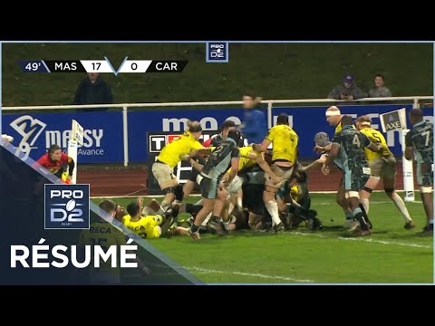 PRO D2 - Résumé Rugby Club Massy Essonne-US Carcassonne: 22-17 - J19 - Saison 2022/2023