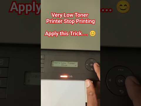 How to Quickly Reset Low Toner Error on HP LaserJet MFP | Fix Printer Stop: Proven Trick! #shorts