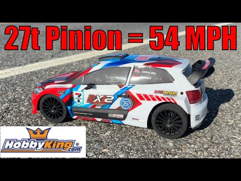 ZDRacing RX12 Speedruns - How Fast is this Brushless RC Car? How Good Hobbyking, 1/12th Scale Drift