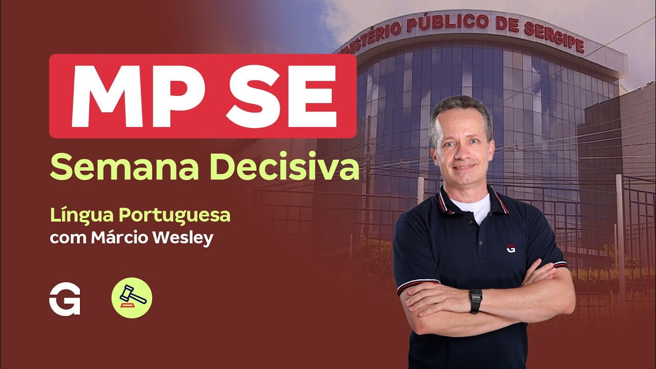 Concurso MP SE | Semana Decisiva: Língua Portuguesa