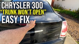 Fixing the Chrysler 300 Trunk (Won