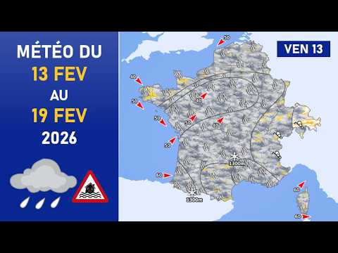 Weather forecast from Friday 13th to Thursday 19th February 2026